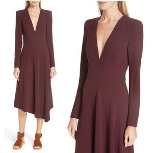 NWT ALC burgundy Midi Dress Size 10